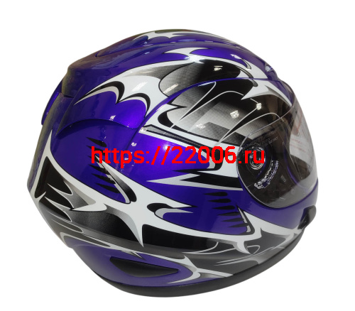 Шлем интеграл KIRIN KL-118, черный, серый, красный, синий, размер S фото 5