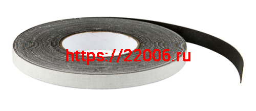 Терморасширяющийся Fuaro (Фуаро) уплотнитель ISOLAR 1000-10/B (толщина 1 мм, ширина 10 мм, длина 15,9 м), черный