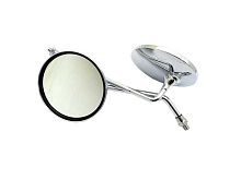 Зеркала заднего вида №59 металл хром круглое М8
