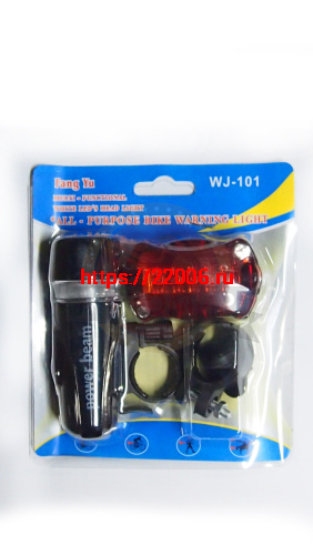 Фары Вело комплект, передняя №808 (фонарик) и задняя 603Т(бат.) Фары Вело комплект, передняя №808 (фонарик) и задняя 603Т(бат.)