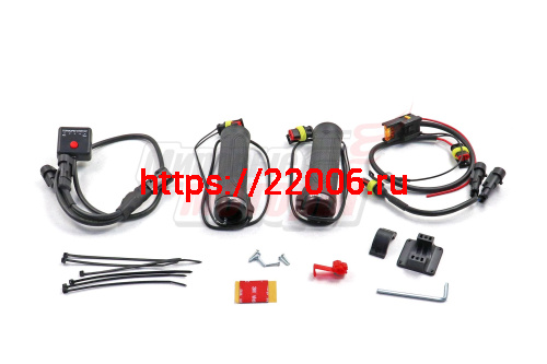 Ручки руля с подогревом и терморегулятором РН-1 (12В, 30Вт, на руль D=21,9-22,3мм) (ПАРА) Ручки руля с подогревом и терморегулятором РН-1 (12В, 30Вт, на руль D=21,9-22,3мм) (ПАРА)