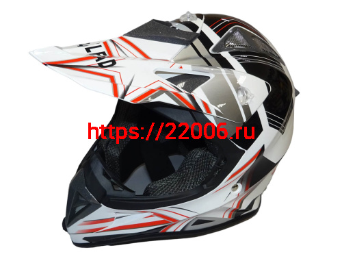 Шлем кроссовый "Safelead" HF-116 MATT BLACK белый Q158R размер S NEW Шлем кроссовый "Safelead" HF-116 MATT BLACK белый Q158R размер S NEW