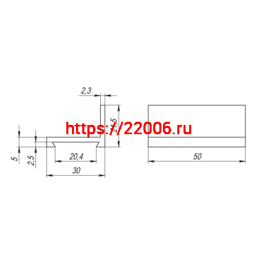Монтажный уголок Armadillo (Армадилло) для верхней направляющей Comfort R фото 2