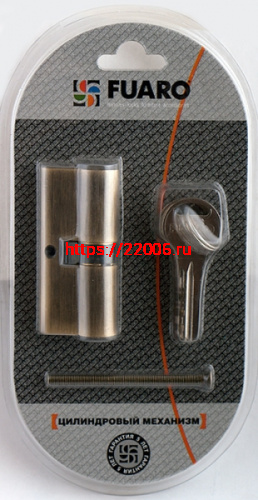 Цилиндровый Fuaro (Фуаро) механизм R600/70 mm-BL (30+10+30) CP хром 5 кл. БЛИСТЕР фото 3