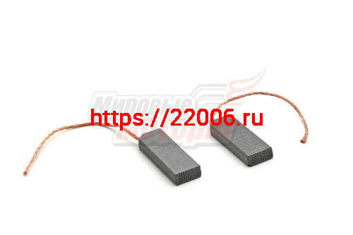 Щетки (№442) (5*12,5*32,5) к стиральным машинам ARISTON, BOSCH d 1,8мм, скос на кр,срез Щетки (№442) (5*12,5*32,5) к стиральным машинам ARISTON, BOSCH d 1,8мм, скос на кр,срез