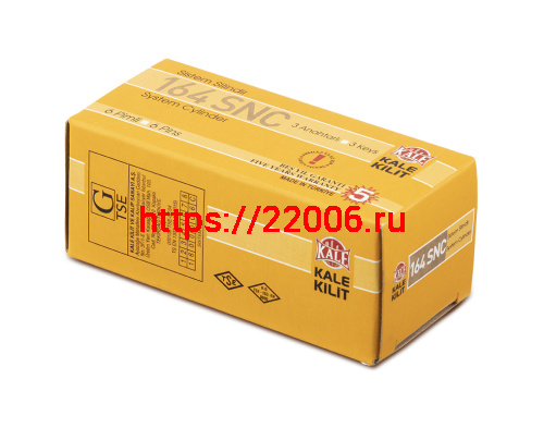 Цилиндровый Kale kilit (Кале килит) механизм 164 SN/80 (35+10+35) mm никель 5 кл. фото 2