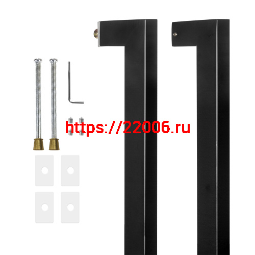 Ручка-скоба Fuaro (Фуаро) PULL.PH38/1200.26 INOX 304 (PH-26-38/1200-INOX) BLACK фото 2