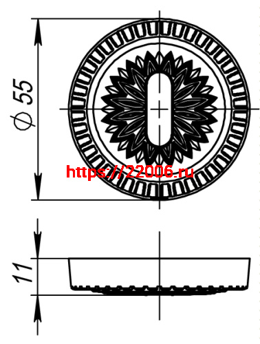 Накладка Armadillo (Армадилло) NORMAL PS/CL BB-17 Коричневая бронза 2 шт. фото 3