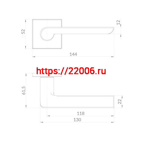 Ручка Punto (Пунто) раздельная K.EST.Q52.SANDY BL-24 черный фото 2