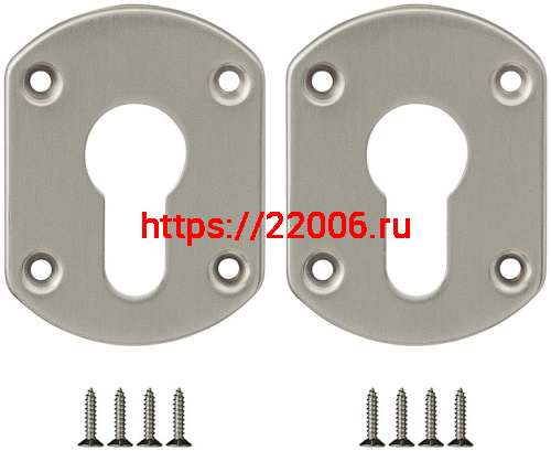 Накладка Fuaro (Фуаро) на цилиндр ESC.C+C/OV.set (ESC031) SN мат.никель (2шт.)