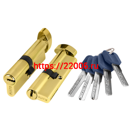 Цилиндровый Punto (Пунто) механизм (Z402/70) Z4002Knob70(30+10+30) с вертушкой PB латунь