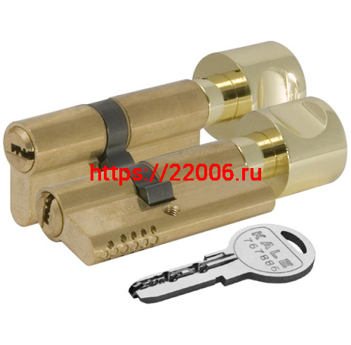 Цилиндровый механизм Kale kilit (Кале килит) с вертушкой 164 OBS SCE/100 (45+10+45) mm латунь 5 кл.