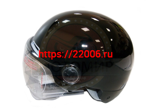 Шлем открытый YM-351_7 "YAMAPA", белый, черный, размер S, летний (NEW) (12 шт. в упак.) фото 4