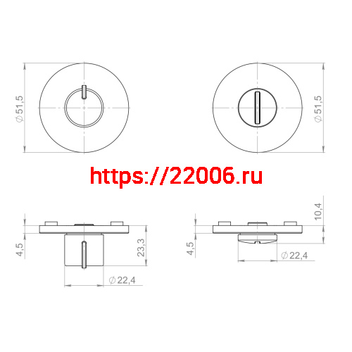 Ручка Armadillo (Армадилло) поворотная BK6.R.YM FSG-39 флор. золото фото 2
