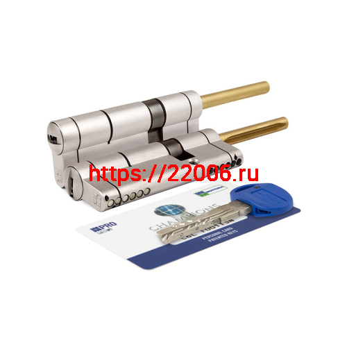 Цилиндровый механизм Mottura (Моттура) под вертушку (дл. шток) CP4P413101C5 (72 мм/36+10+26), МАТ.НИКЕЛЬ