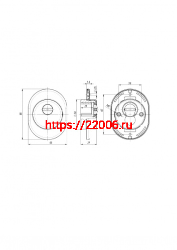 Броненакладка Fuaro (Фуаро) DEF.SF/OV.4825 (DEF 4825) SN-3 матовый никель фото 4