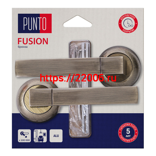 Ручка Punto (Пунто) раздельная LM/A R.TL54.FUSION/HD ABG-6 бронза