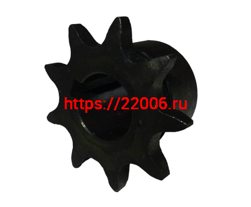 Звезда 9 зуб. (520) цепи, 15.875шаг, на вал d20мм, h28мм, шпонка 6мм, мотобуксировщик фото 2 Звезда 9 зуб. (520) цепи, 15.875шаг, на вал d20мм, h28мм, шпонка 6мм, мотобуксировщик фото 2