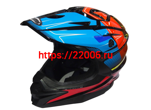 Шлем кроссовый COBRA JK803, черн-сине-оранж.,черн-бел.с крас., черн-сер с бел., раз-ры M (уп.6 шт)