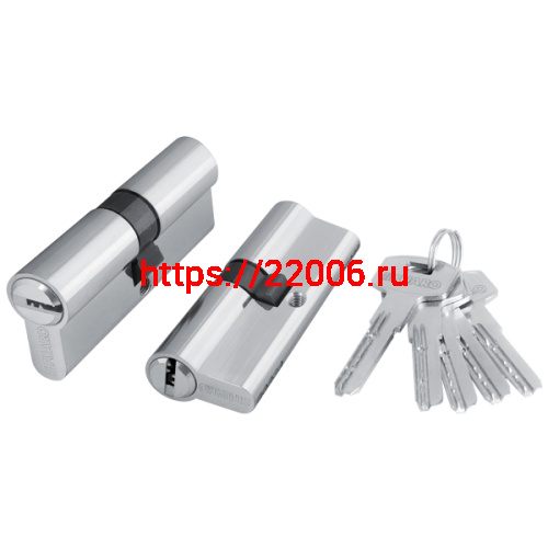 Цилиндровый Fuaro (Фуаро) механизм (200 ZA/90) 2000ZAKey90(30+10+50) CP хром 5Key