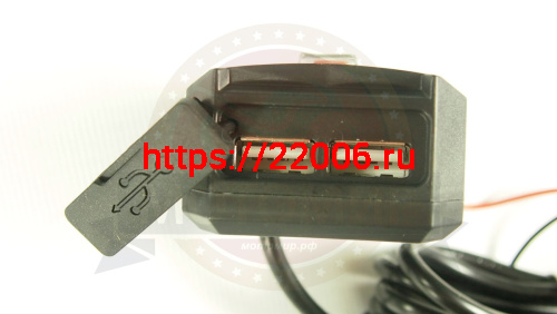 Гнездо 2хUSB с выключателем, клеммы-ушки, 758B1 фото 2