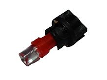 Лампа светодиодная (LED) 12V  Т5  8.5D 1SMD  cap красная