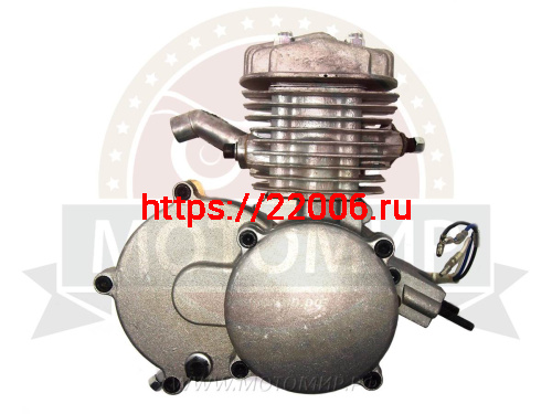 Двигатель Веломотор72 (8Р) АВТОМ.СЦЕПЛ.(КОМПЛЕКТ для установки) ц.бежным сц-м и руч. стартером фото 2