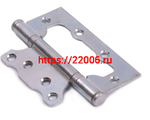 Петля skobis (СКОБИС) без врезки (Петля бабочка ПБ) цинк белый