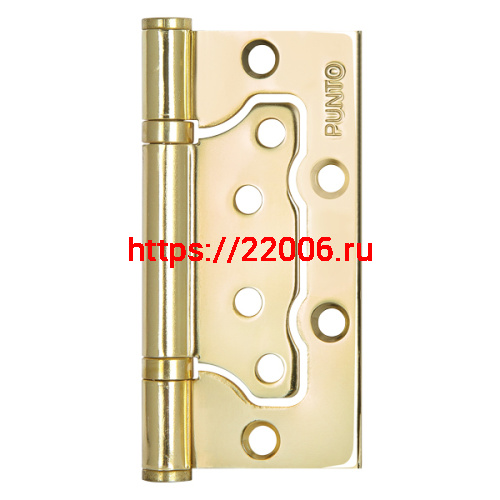 Петля Punto (Пунто) универсальная без врезки IN4200W-HD PB (200-2B/HD 100x2,5) латунь