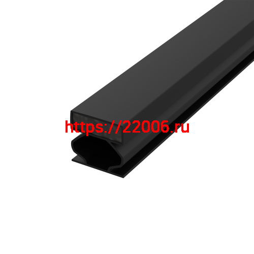 Уплотнитель Fuaro (Фуаро) магнитный самоклеящийся инкапсулированный ADH/M-14,5x12,5 мм, черн. 2,1 м (70 шт. в упак