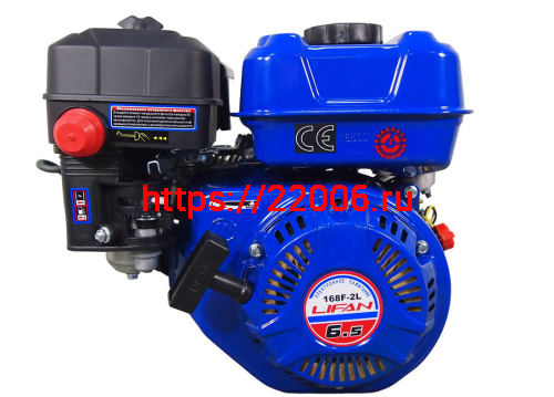 Двигатель LIFAN  6,5 л.с. 168F-2L (200) (вал d20 мм) с редуктором 1:2
