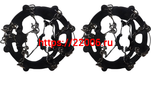 Накладки с шипами и цепями на подошву ботинок, проще надеваются, БОЛЕЕ КРУТЫЕ