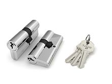 Цилиндровый Fuaro (Фуаро) механизм 100 CA 80 mm (30+10+40) CP хром 3 кл.