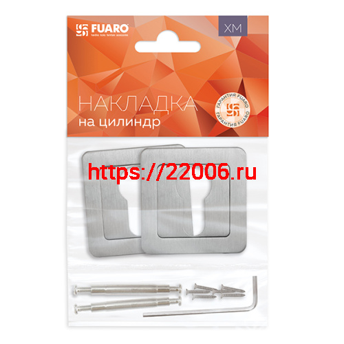 Накладка Fuaro (Фуаро) под цилиндр ET XM SSC-16 сатинированный хром фото 2