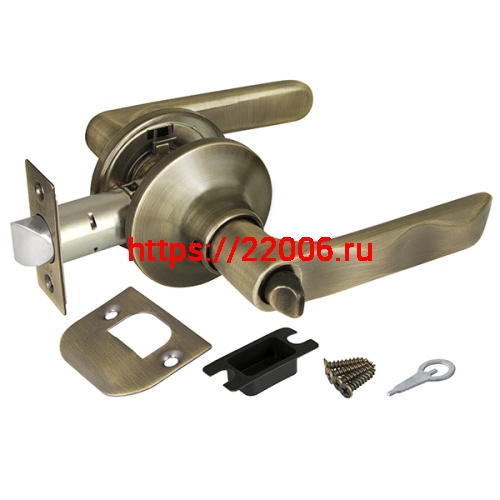 Ручка Punto (Пунто) защелка DK624 AB-BK (6024 AB-B) (фик.) бронза