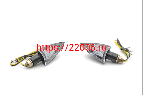 Боковой фонарь Мини (НF-101030) светодиодный, треугольничек, черный фото 2