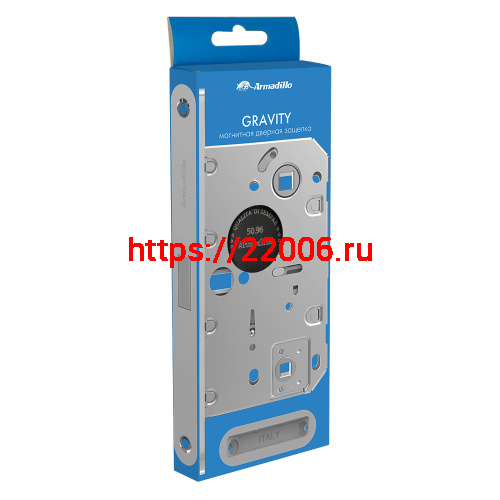 Магнитная Armadillo (Армадилло) защелка WC с ответной планкой GRAVITY G01.196.50.96 BL черный фото 2