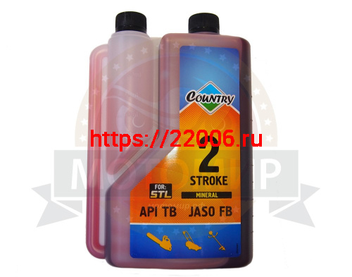 Масло COUNTRY STL для 2т двигателей (1литр) ,минеральное ST-507 для импортной техники STL, с дозатор Масло COUNTRY STL для 2т двигателей (1литр) ,минеральное ST-507 для импортной техники STL, с дозатор