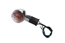 Боковой фонарь (BF-06) "Байкер" хром большой КОРОТКИЙ (белый) (пласт)