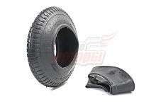 Покрышка тачки садовой 8" 3,50-8 камерная (С КАМЕРОЙ) МАРКИРОВАННАЯ