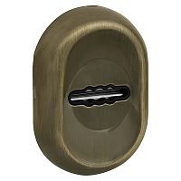 Накладка Fuaro (Фуаро) на сувальдный замок ESC.S-auto/CRE/OV.13 (ESC-13S) с авт. шторками AB зелёная бронза