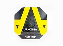 Оплетка тормоз.троса Alhonga толщина 5мм, витое сечение, белая, цена за бухту 50м, Тайвань 3122642-1