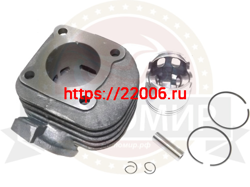 Поршневая группа Yamaha JOG 65 (43 мм) 3KJ, 1PE40QMB палец 10 мм фото 3