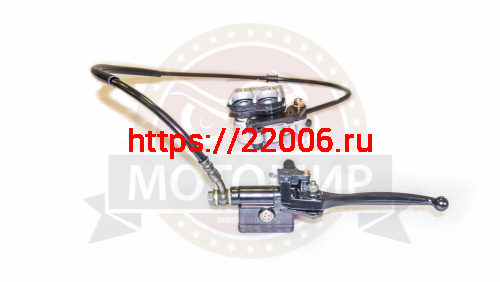 Гидравлика передняя в сборе Fighter125 (тормоз в сборе) посадочные 51 мм (L-1100mm, 2 поршня) фото 2