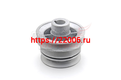 Шкив d19 мм ведущий 3-х ручейковый (с выступом, тип: Нева) (к имп. двигат. МБ-2) (нормативное наличие раковин)