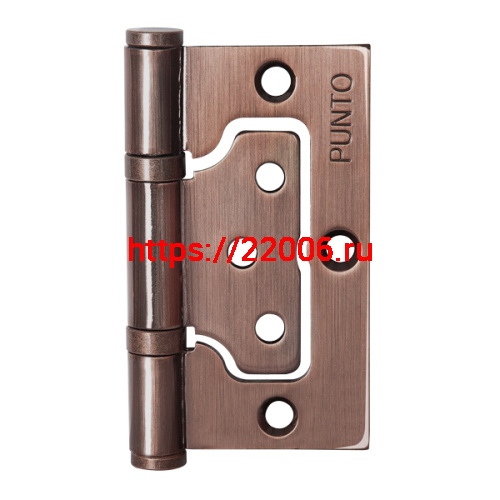 Петля Punto (Пунто) универсальная без врезки IN3200W-HD AC (200-2B/HD 75x2,5) медь