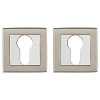 Накладка Punto (Пунто) под цилиндр ET.K.QL52 (ET QL) SN/CP-3 матовый никель/хром