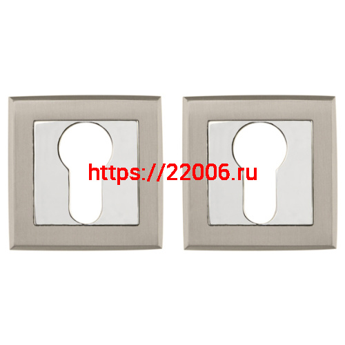 Накладка Punto (Пунто) под цилиндр ET.K.QL52 (ET QL) SN/CP-3 матовый никель/хром