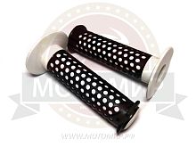 Грипсы для велосипеда 120мм, ПВХ, цветные (рифленые), с упором