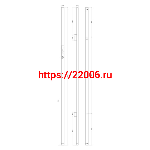 Электронный замок Sanyo D501 Tuya DM70 с WiFi, ручка скоба 1800 мм, черный фото 6